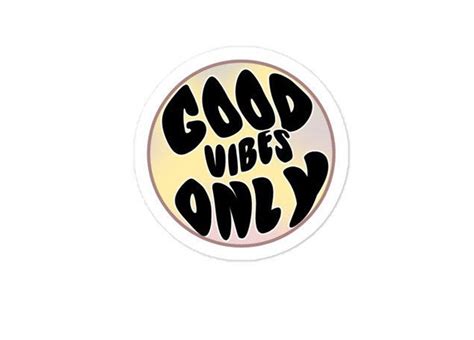 Good Vibes Only Sticker Laptop Sticker Laptop Decal - Etsy