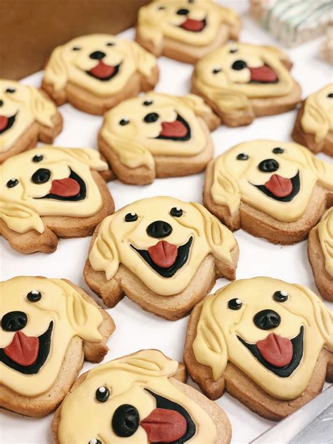 Golden Retriever Sugar Cookie Dog Cakes Cookie Decorating Golden