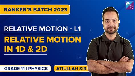 Relative Motion In One Dimension D Two Dimension D Class