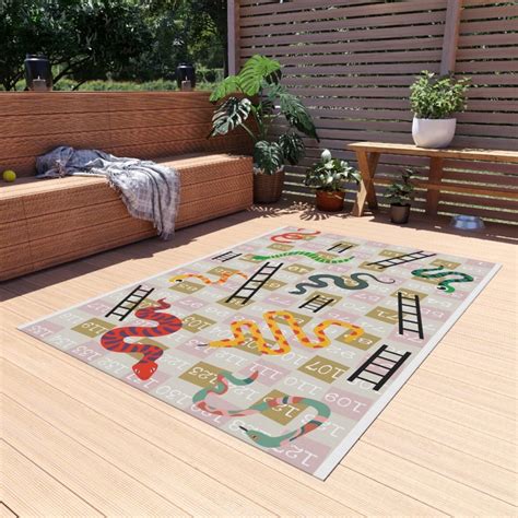 Giant Snakes And Ladders The Life Size Board Game Area Rug Etsy Canada