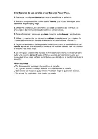 Orientaciones De Uso Ppt Pdf