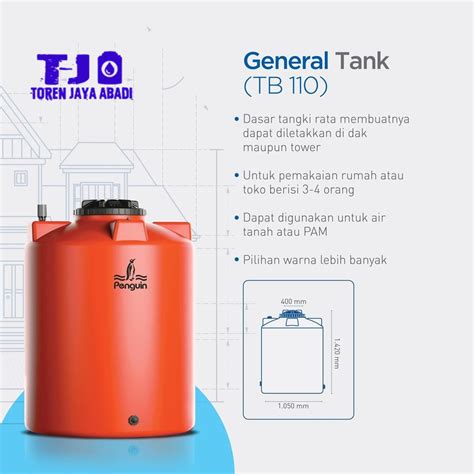 Tandon Toren Tangki Air Penguin Tb Liter Warna