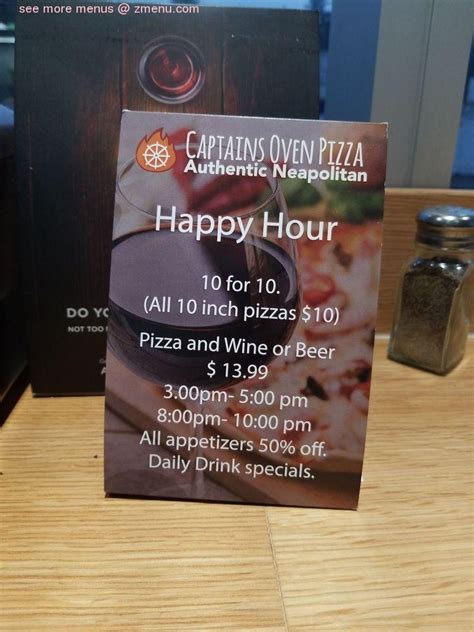 Online Menu of Captains Oven Pizza Restaurant, Surrey, British Columbia, V3T 4J1 - Zmenu