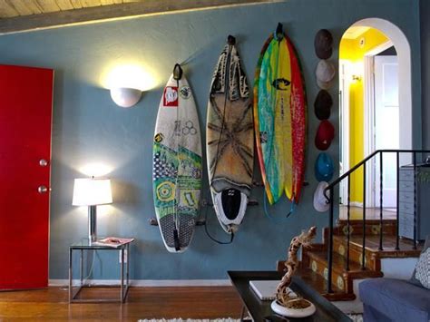 Surfboard Room Decor Home Decorating Ideas Coastal Design Coastal