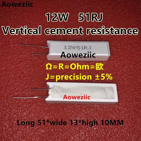 Resistencia De Cemento Vertical J Rx W Ohm R Rj W Rj