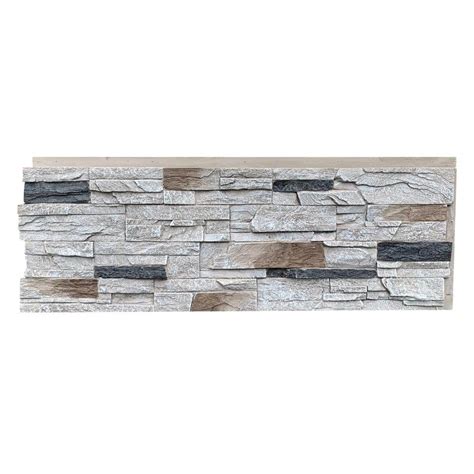 Nextstone Country Ledgestone 435 In X 155 In Faux Stone Siding Panel In Dover White 4 Pack