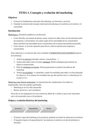 Tema Fundamentos Del Marketing Tema An Lisis De Mercado Tipos De