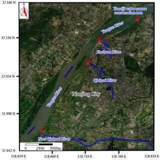 Location Of Sampling Sites In The Yangtze River Nanjing Section