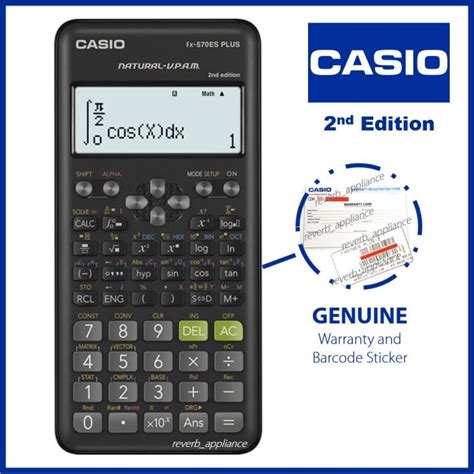 Casio Original Fx Es Plus Nd Edition Scientific Calculator