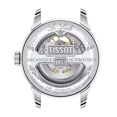 Tissot Le Locle Powermatic 80 Open Heart Mens Stainless Steel Watch Boulevard Diamonds