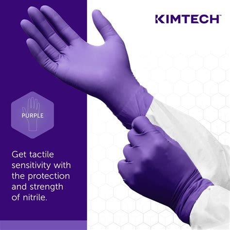 Kimtech Purple Nitrile Xtra Exam Gloves Mil