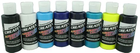 Createx Kent Lind Airbrush Set Of 8 Colors Cool — Midwest Airbrush