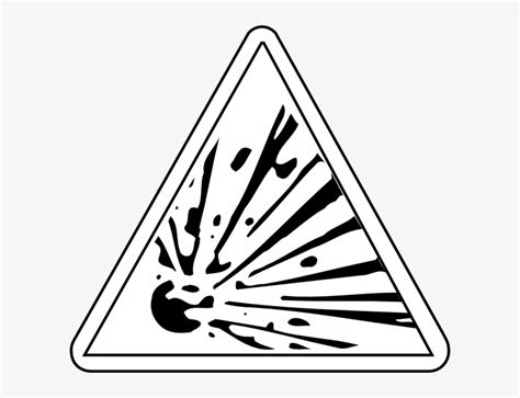 Hazard Explosive Material Warning Sign Explosion Explosion