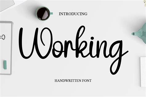 Working Font By Hengkipramudi · Creative Fabrica