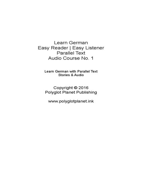 Short Stories in German | PDF