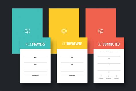 Church Connection Cards Pack Flyer Templates Creative Market