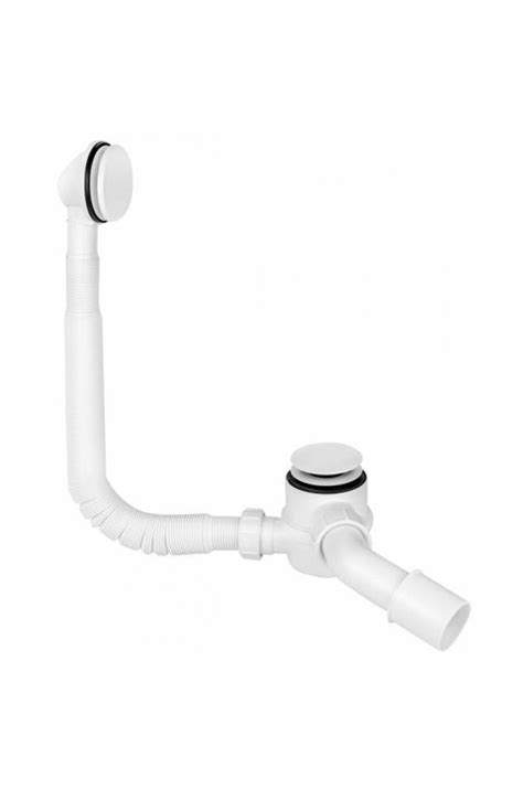 Cифон для ванны автомат Mcalpine WHITE