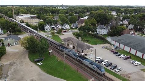 Columbus Wisconsin Amtrak Train Youtube