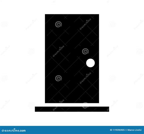 Icono De La Puerta Del Vestido Ilustrado Stock De Ilustraci N