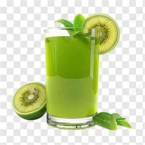 Glass Of Juice With Kiwi A Leaf Next To It Kiwi Juice Glass Of Juice