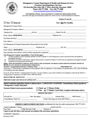 Fillable Online Montgomerycountymd Pool Mgmt Registration Doc