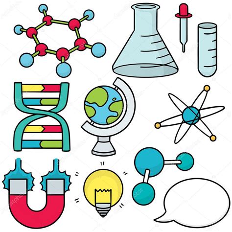 Vector Set Of Science Icon Stock Vector Image By