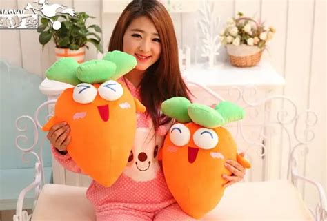 27cm 50cm 3d Eye Giant Carrot Pillow Doll Vegetable Plush Toy Vegetable Pillow Plush Doll In