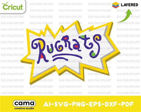 Blank Rugrats Logo Svg Svg Dxf Cricut Silhouette Cut File Etsy