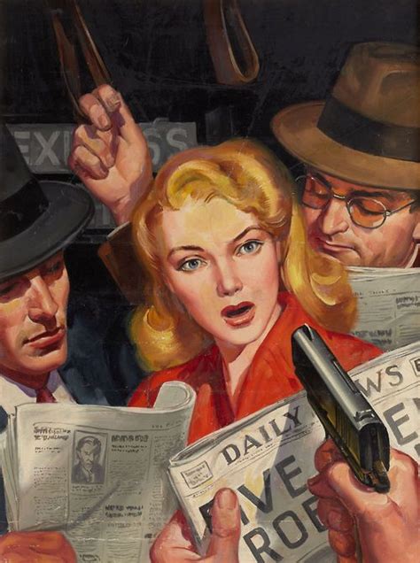 Noir Detective Female Detective Arte Pulp Pulp Art Vintage Comics