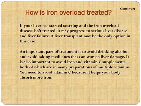 PPT Iron Overload Disorder Causes Symptoms Daignosis Prevention