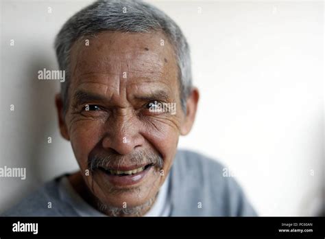 Bahnar Ba Na Ethnic Group Portrait Of Old Man Kon Tum Vietnam