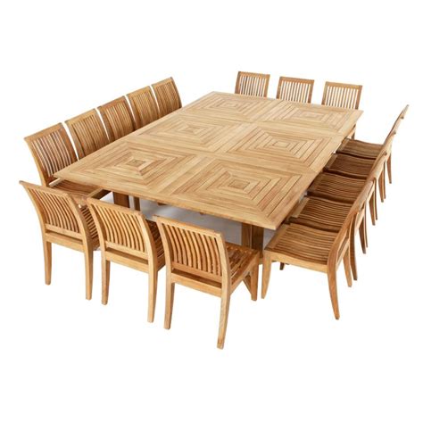 Pyramid Teak Rectangular Dining Set For Westminster Teak Teak