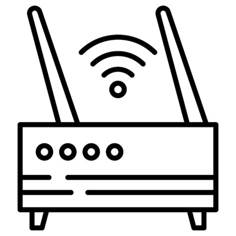 Premium Vector Wifi Router Vector Illustration