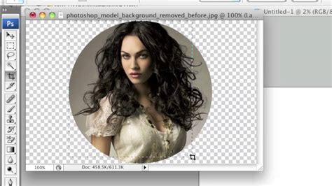 Crop Images In A Circle Shape Using Photoshop Youtube