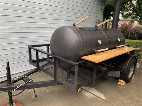 Got my new smoker in from Texas today. Took a month to build. First ...