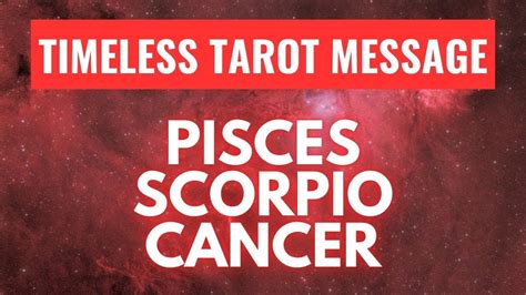 Timeless Tarot Kapalaran Water Signs Pisces Scorpio Cancer