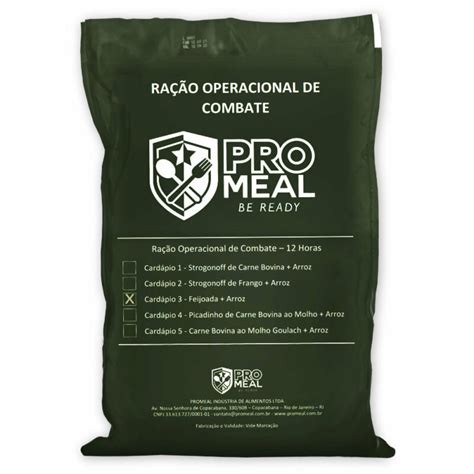 Kit 12 Horas Cardápio 3 Feijoada Arroz Promeal Loja Promeal