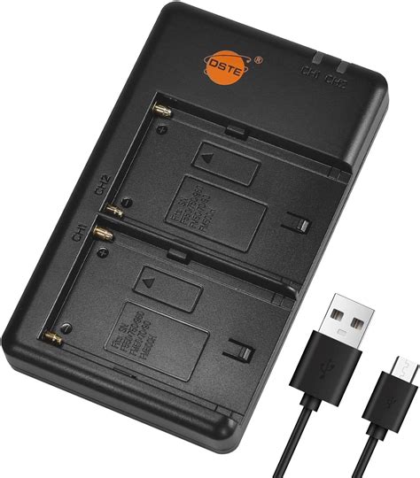 DSTE NP F Battery USB Dual Quick Charger Npf Battery Charger