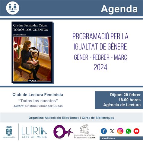 Club De Lectura Feminista Todos Los Cuentos Ayuntamiento De Lliria