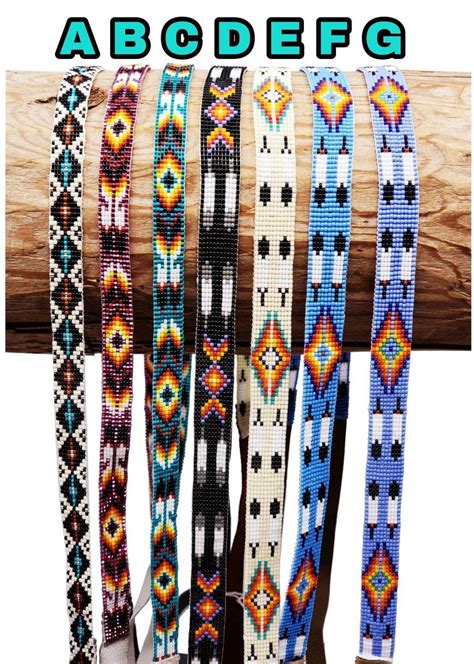 Handmade Navajo Beaded Hatbands Heck Of A Lope Beaded Hat Bands