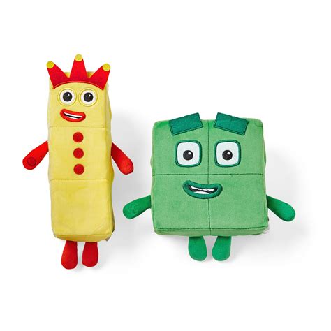 hand2mind Numberblocks® Three and Four Playful Pals 8" and 12" Plush ...