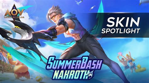 Nakroth Summer Bash Skin Spotlight Garena Aov Arena Of Valor Youtube