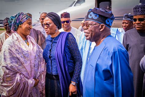 President Elect Bola Tinubu Returns To Nigeria Photos