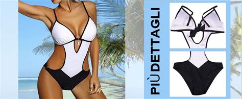 Jfan Costumi Da Bagno Interi Donna Trikini Costume Da Mare Spiaggia