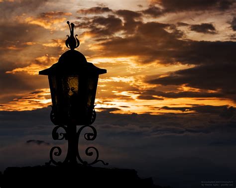 Sunset Lantern Silhouette Clouds Shadow Hd Naturaleza Nubes Puesta