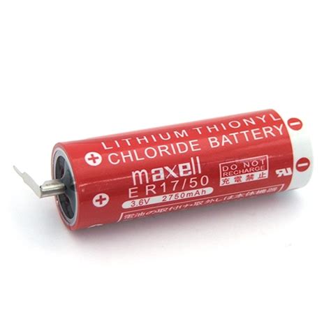 แบตเตอร Maxell ER17 50 3 6V Lithium Battery with Tap XtremeMart ไฟ