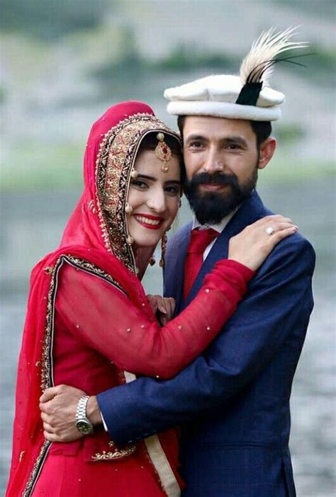 Wedding Couple Shadi Dress Pakol Gilgit Baltistan Wedding Couples