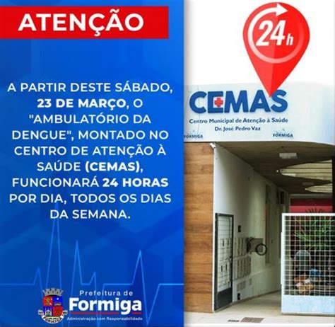 Dengue Cemas Ter Atendimento H A Partir Deste S Bado