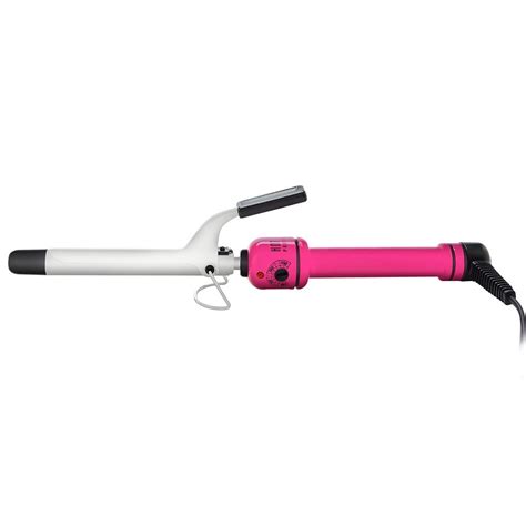 Hot Tools Pink Titanium Salon Curling Iron Wand Model HPK Pink Silver Inch