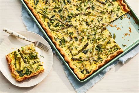 Spring Vegetable Sheet Pan Quiche Recipe